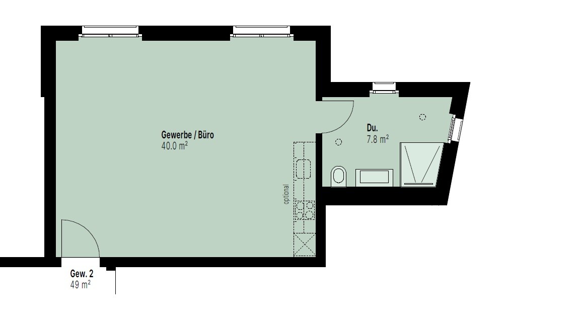 48m² bureau