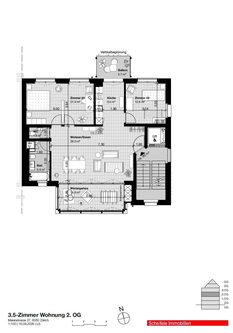 3 ½ rooms apartment, Foto 5 von 7