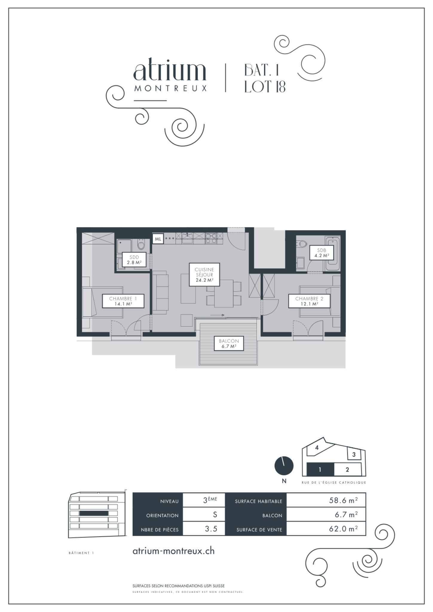 3 ½ Zimmer Wohnung, Foto 7 von 7