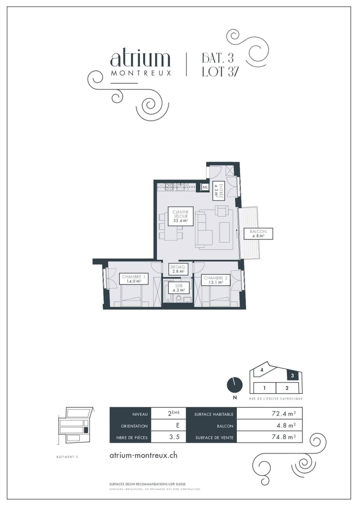 3 ½ rooms apartment