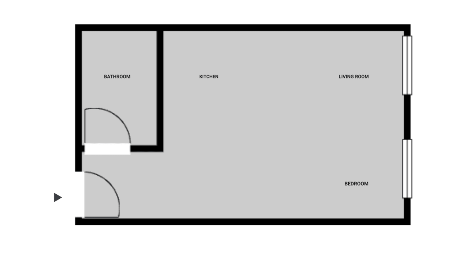 1 ½ pièces appartement meublé