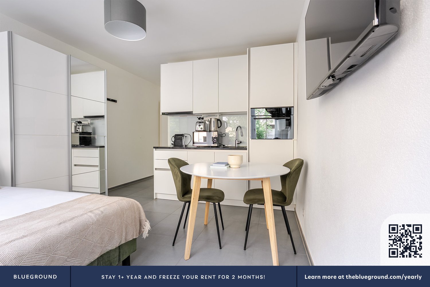 1 ½ pièces appartement meublé