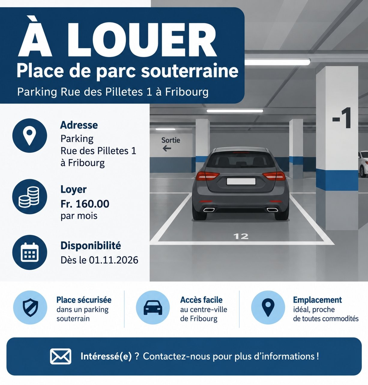 Unterirdischer Parkplatz