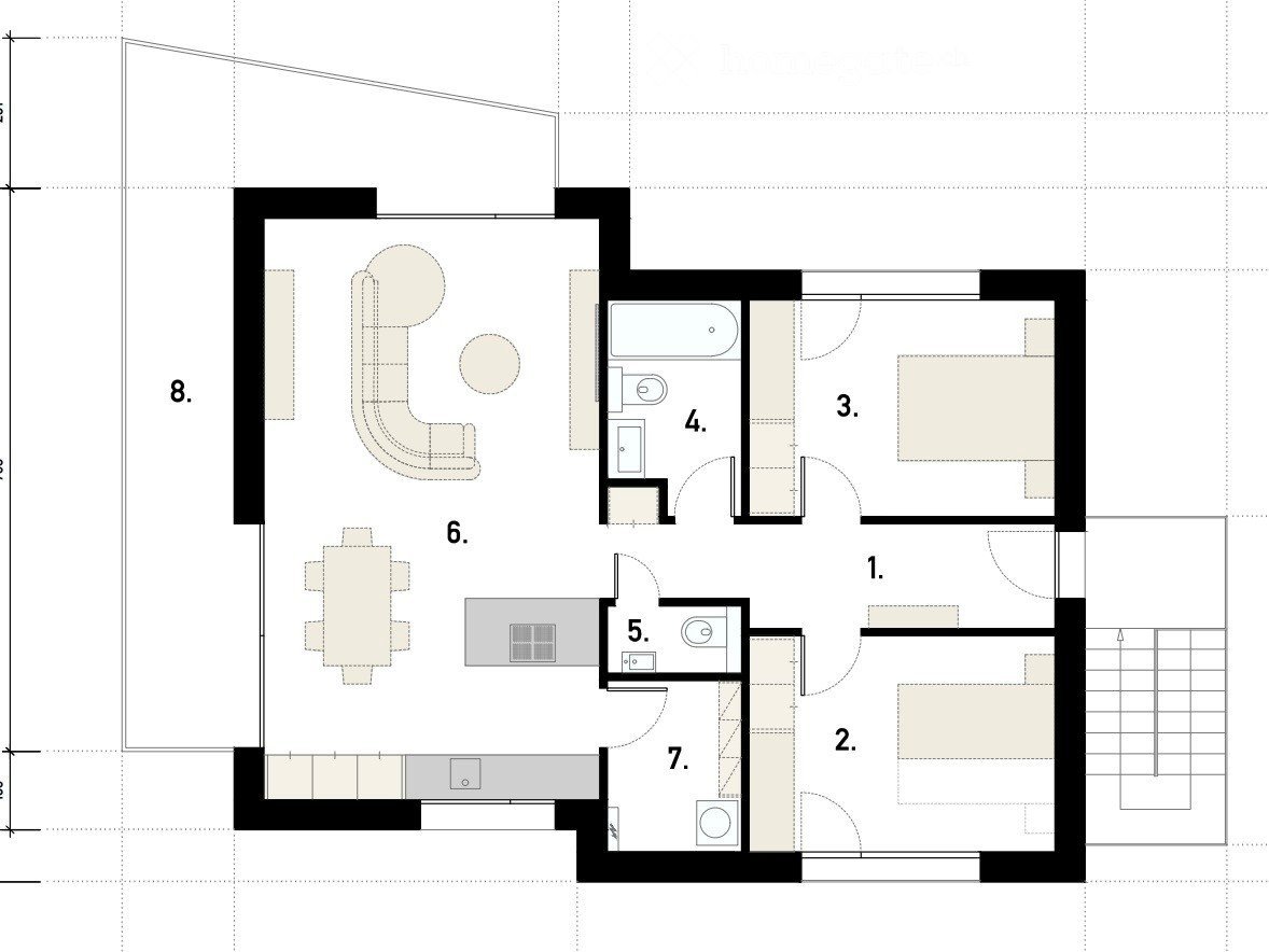 3 ½ Zimmer-Wohnung, Foto 4 von 5