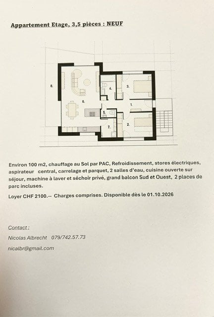 3 ½ Zimmer-Wohnung, Foto 2 von 5
