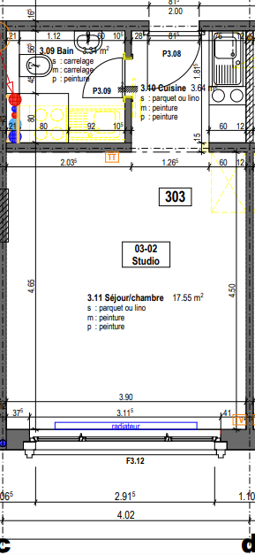 1 room studio