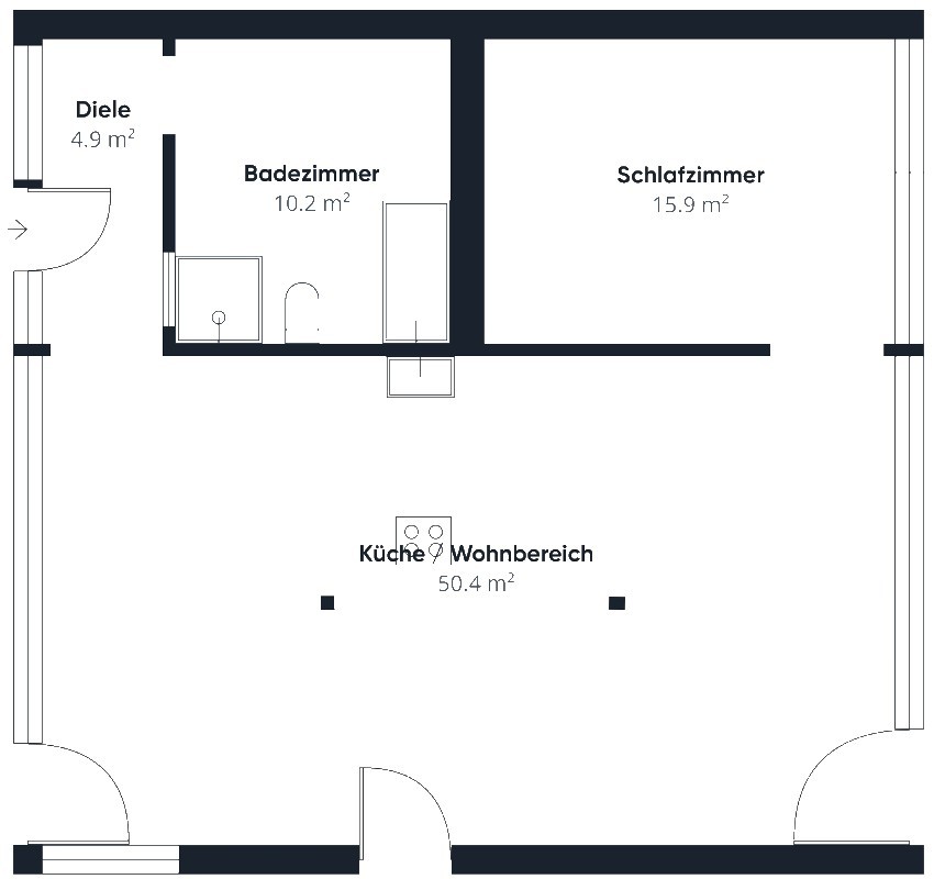 2 ½ rooms apartment, Foto 7 von 7