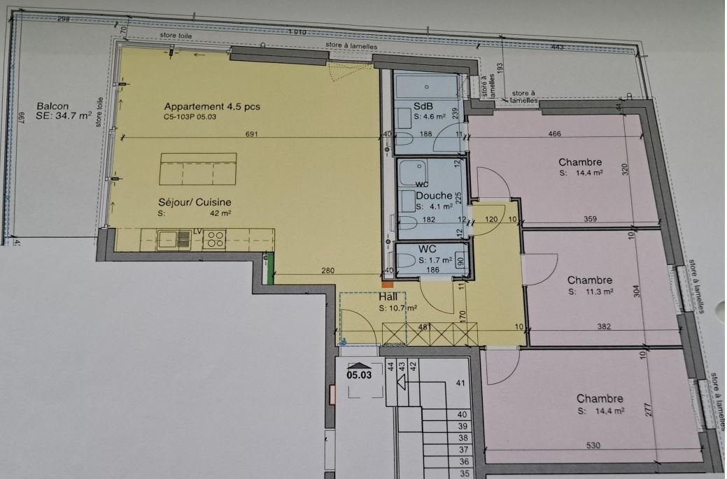 4 ½ rooms apartment