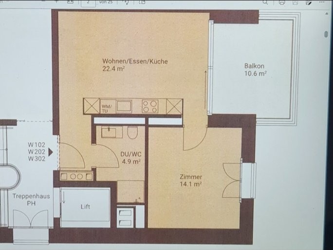 2 rooms apartment, Foto 1 von 9