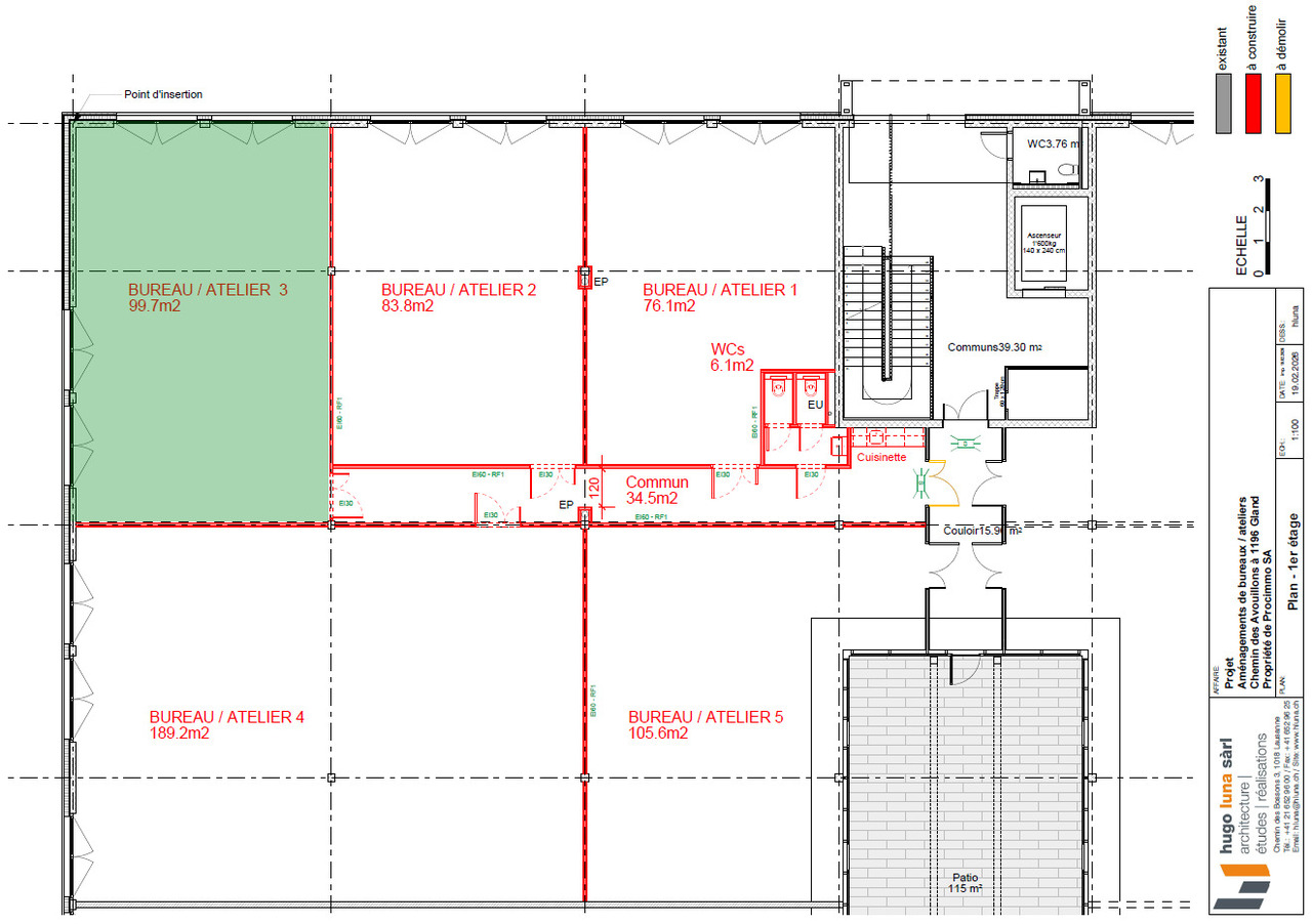 99m² workshop