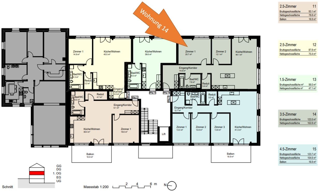 3 ½ pièces appartement