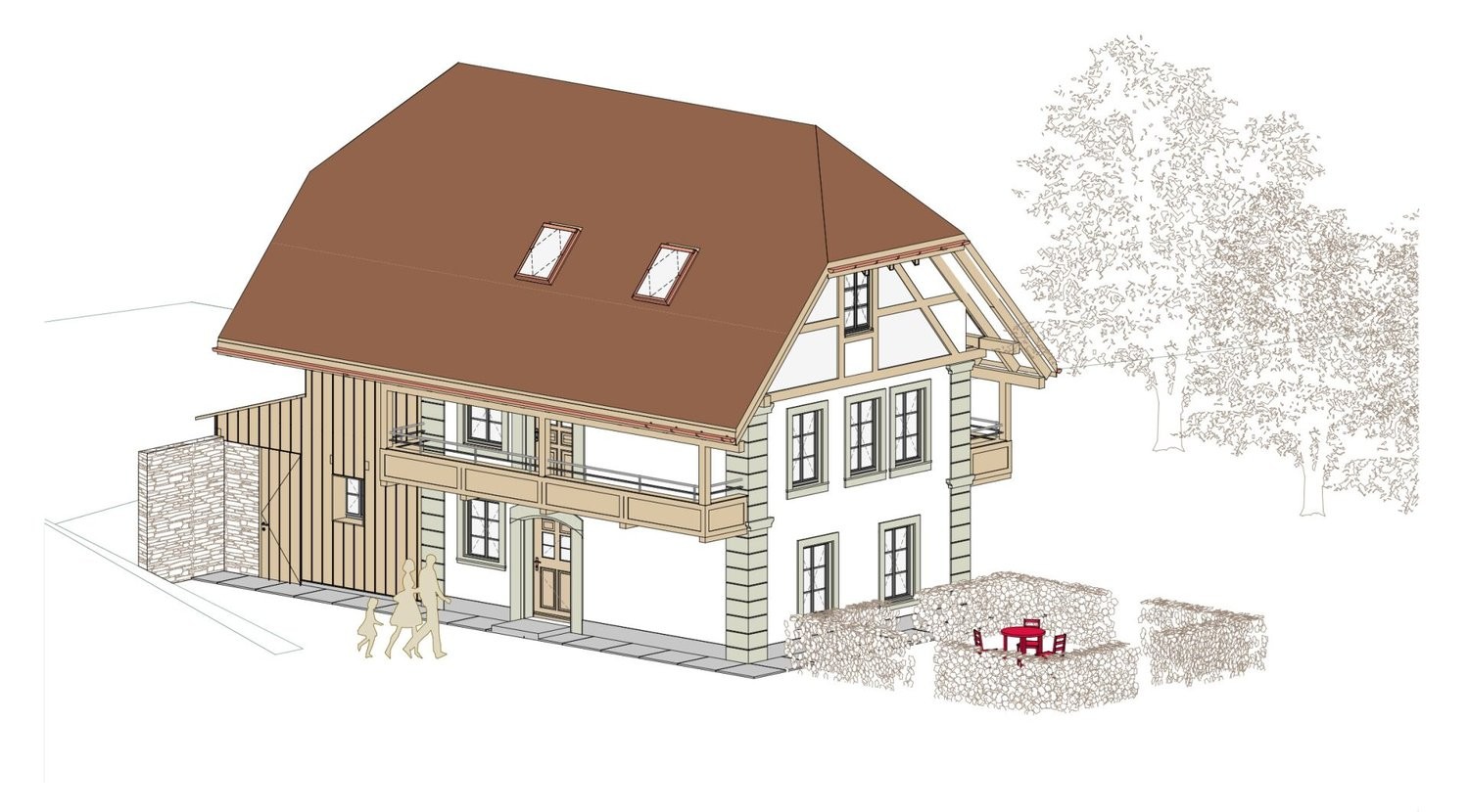 4 ½ pièces granny flat