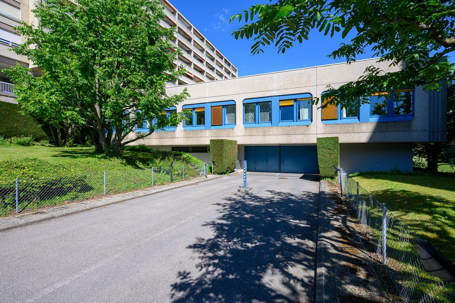 Überdachter Fahrradparkplatz