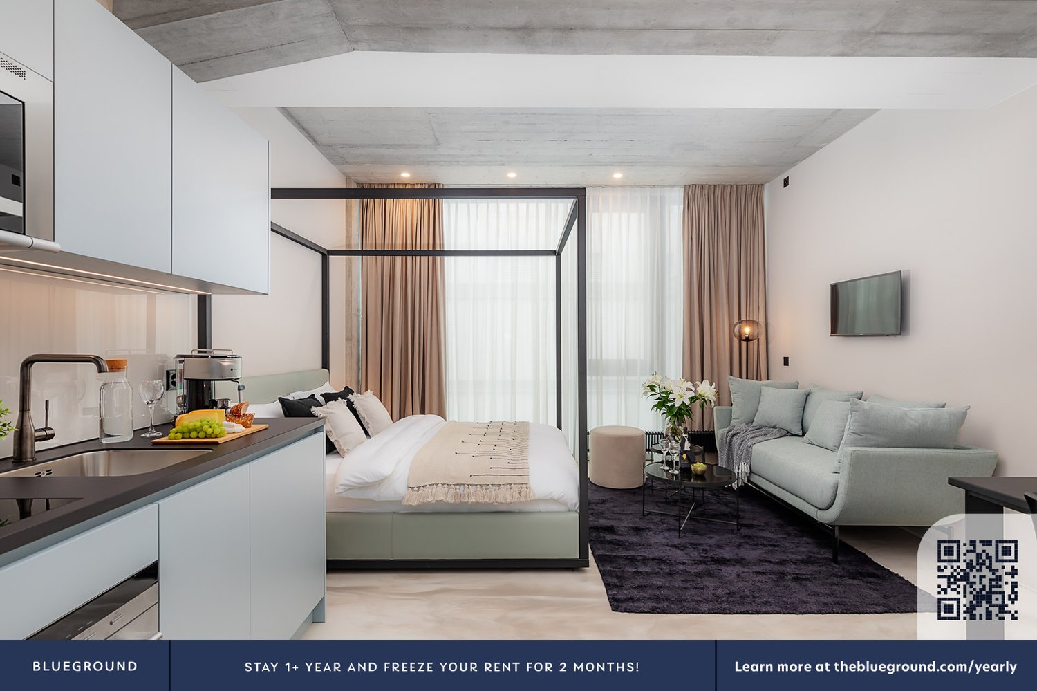 1 pièce appartement meublé