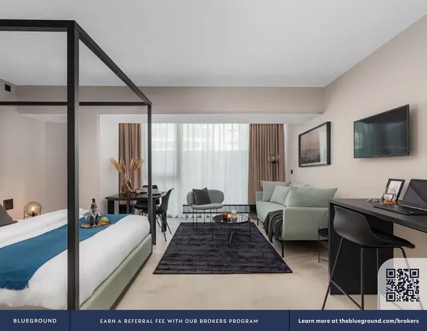 1 pièce appartement meublé