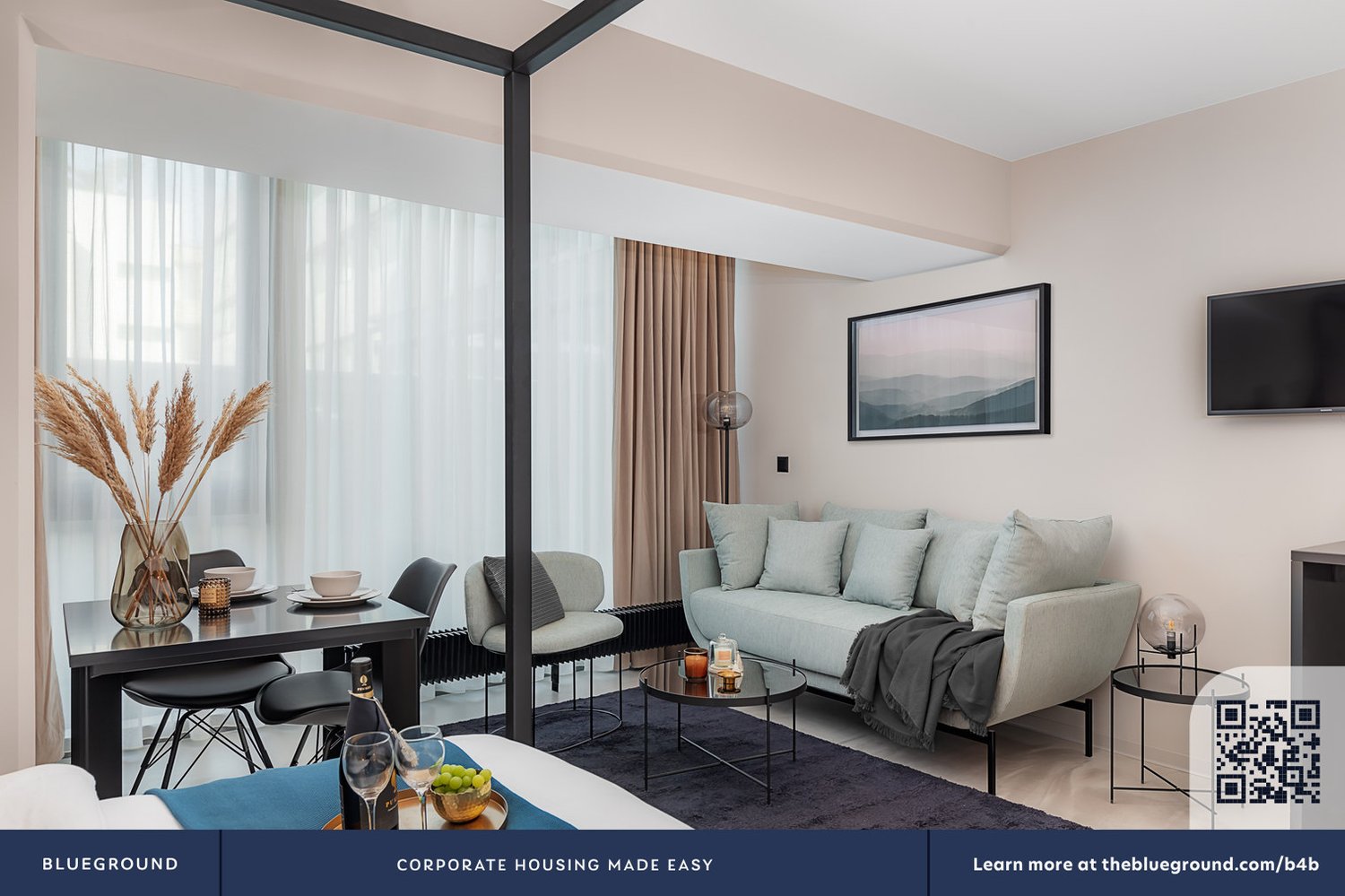 1 pièce appartement meublé