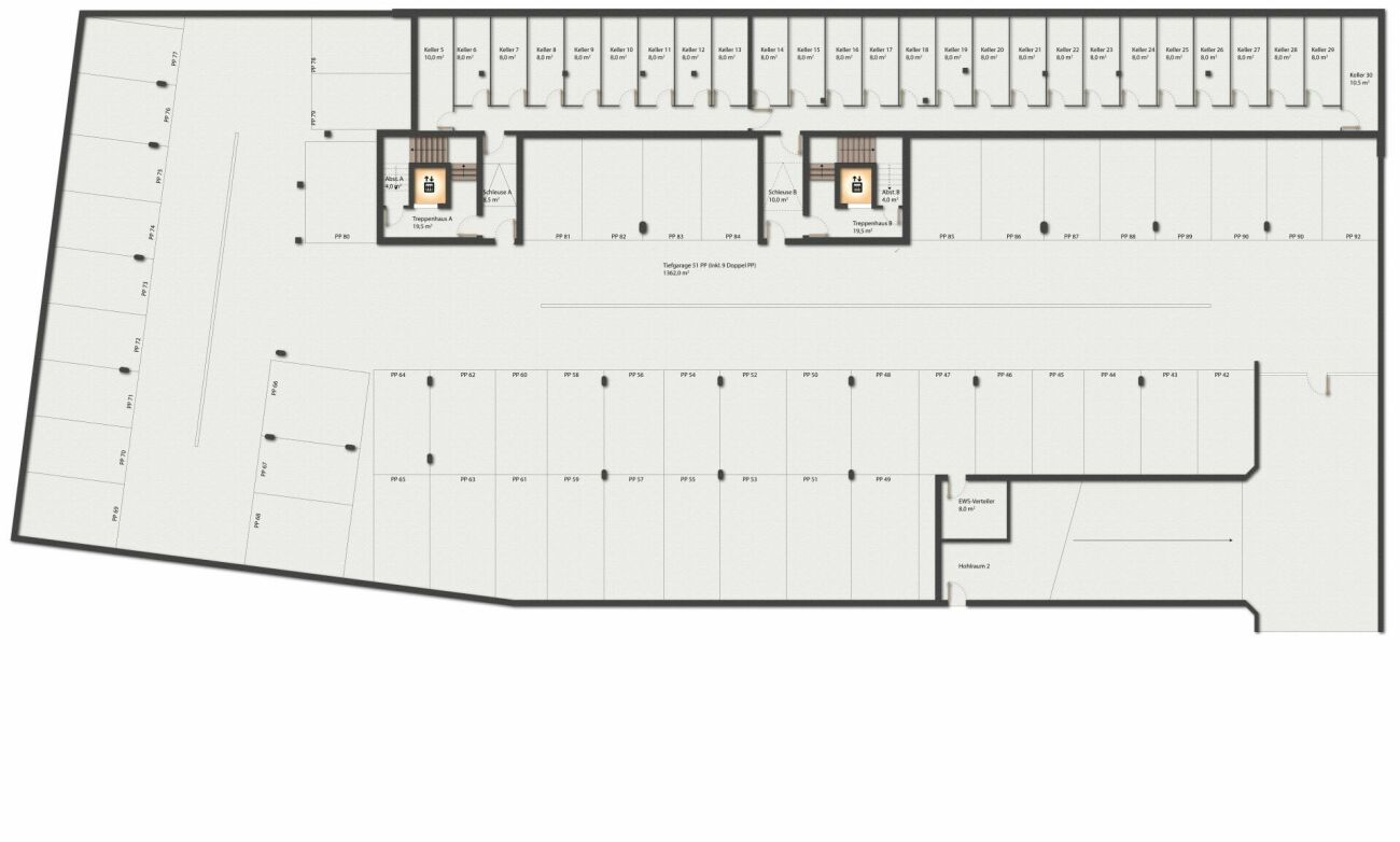 280m² office