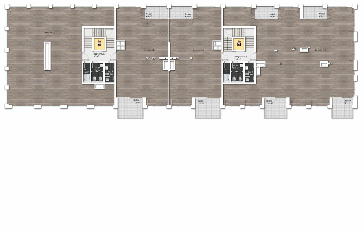 280m² office