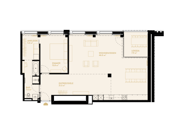 2 ½ Zimmer-Wohnung, Foto 10 von 10
