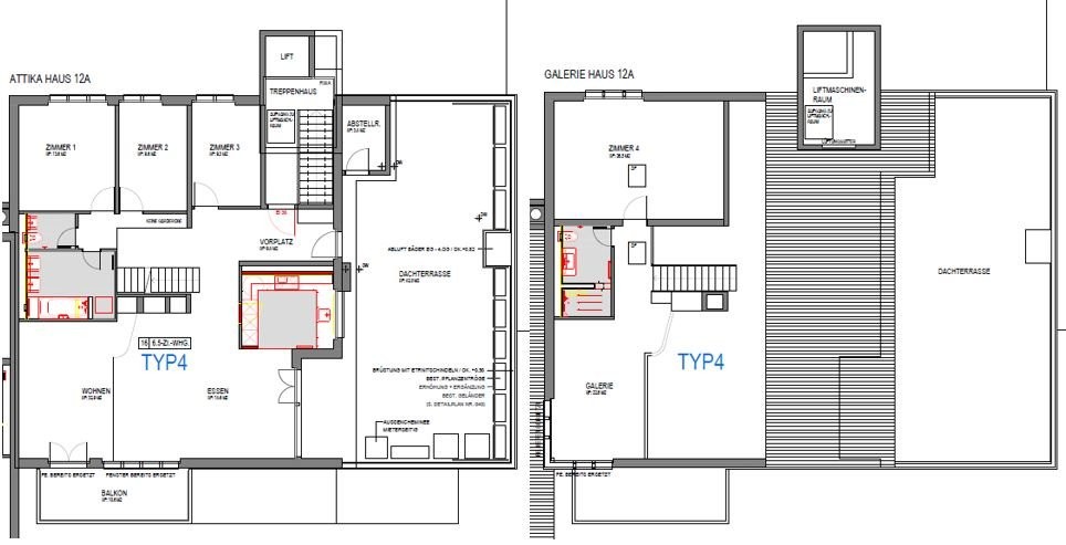6 ½ rooms attic flat