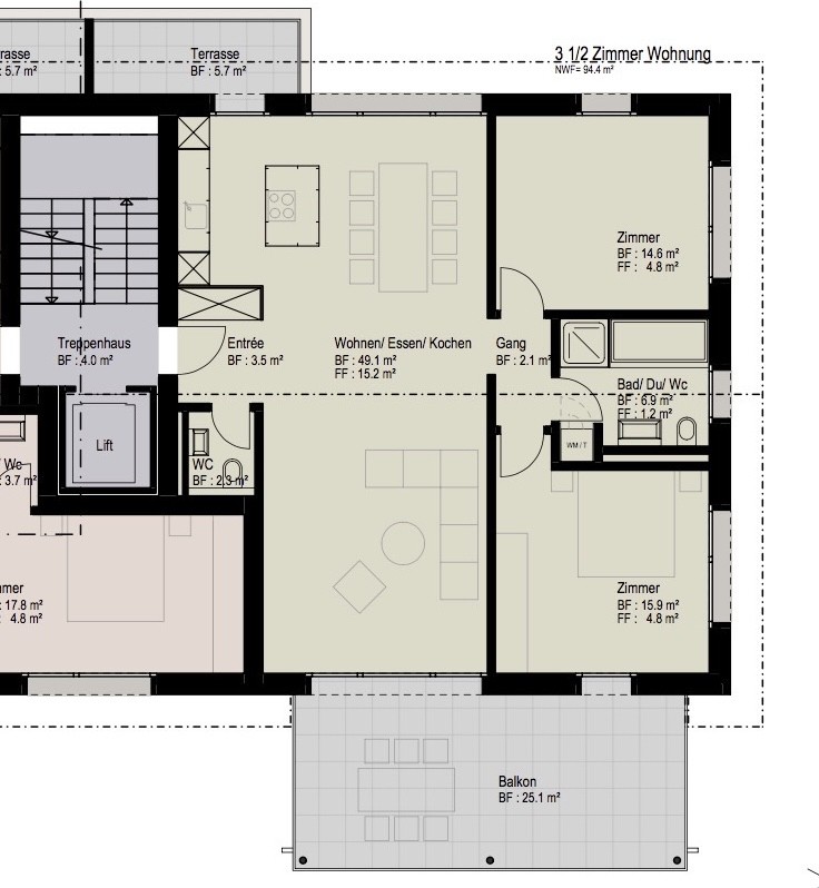 3 ½ rooms apartment, Foto 5 von 9