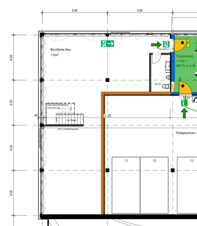 ufficio di 110m²