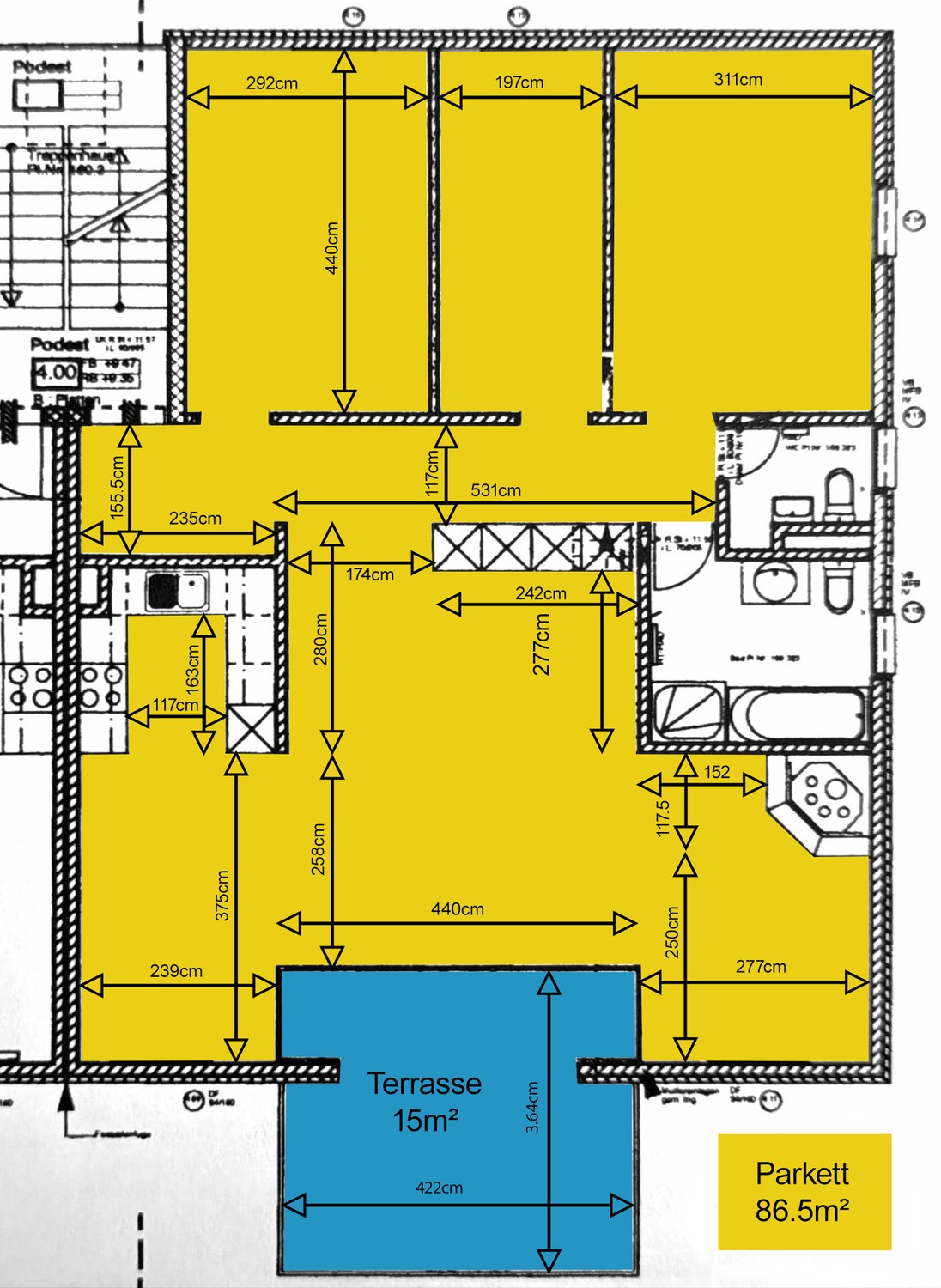 3 ½ rooms apartment