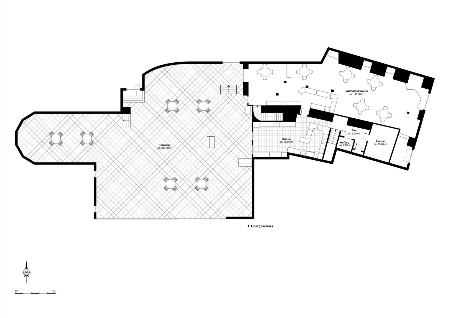 202m² restaurant