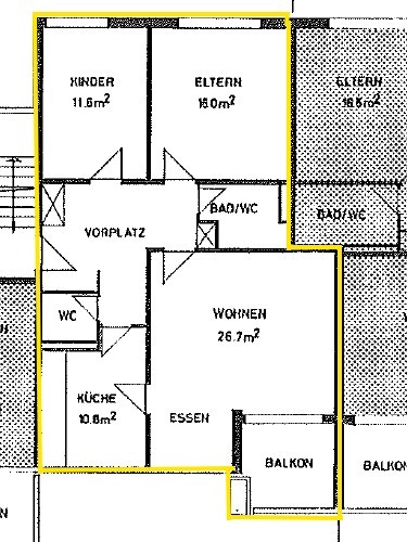 Appartement de 3 ½ pièces
