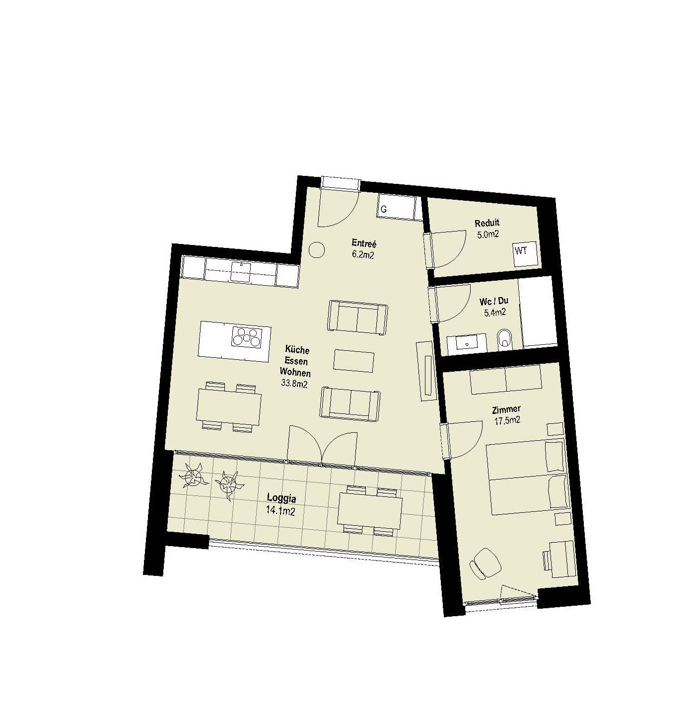 2 ½ rooms apartment, photo 2 sur 4