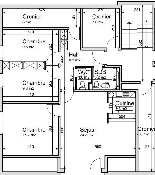 4 ½ rooms duplex