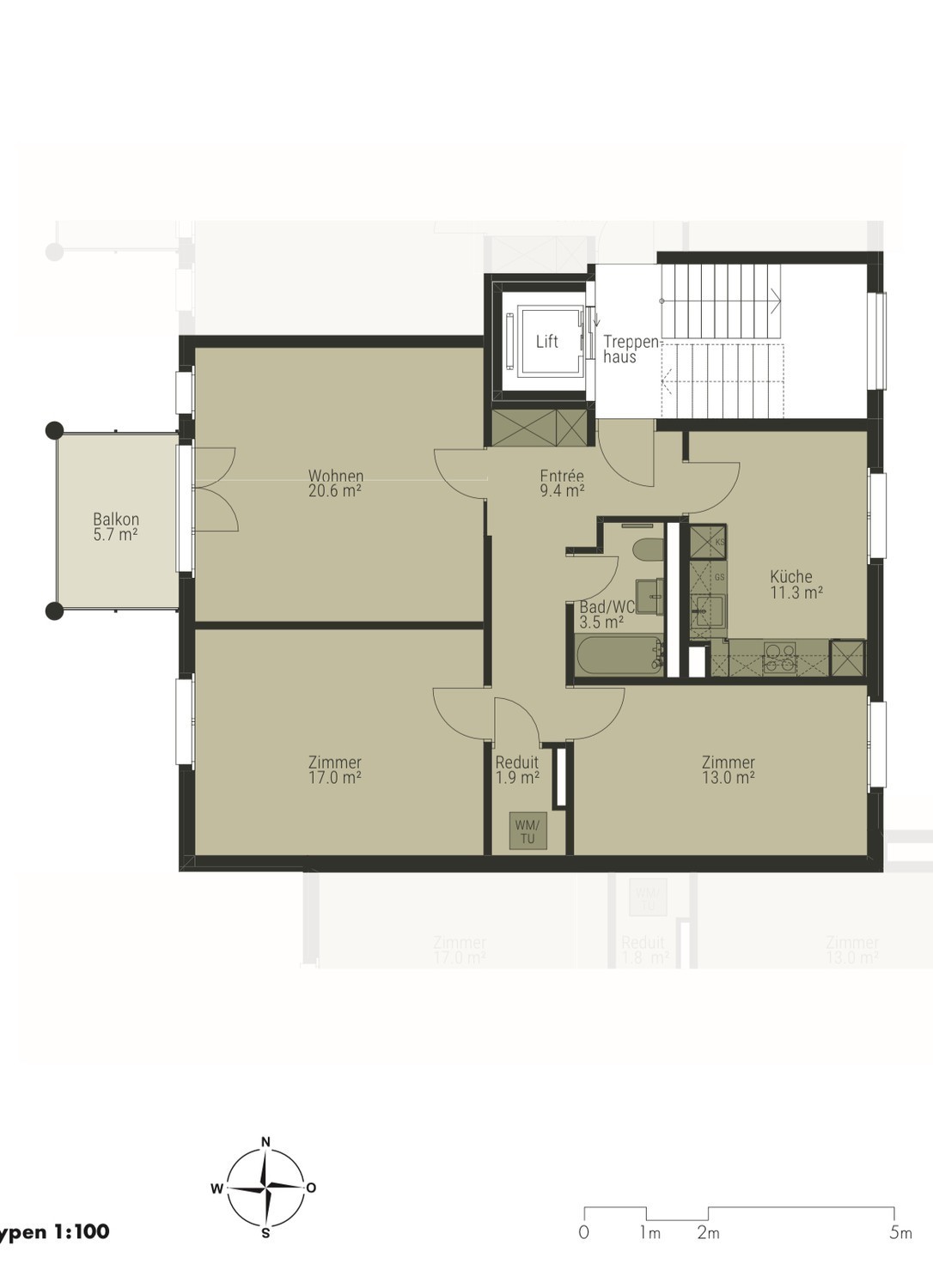 Chambre dans un appartement partagé