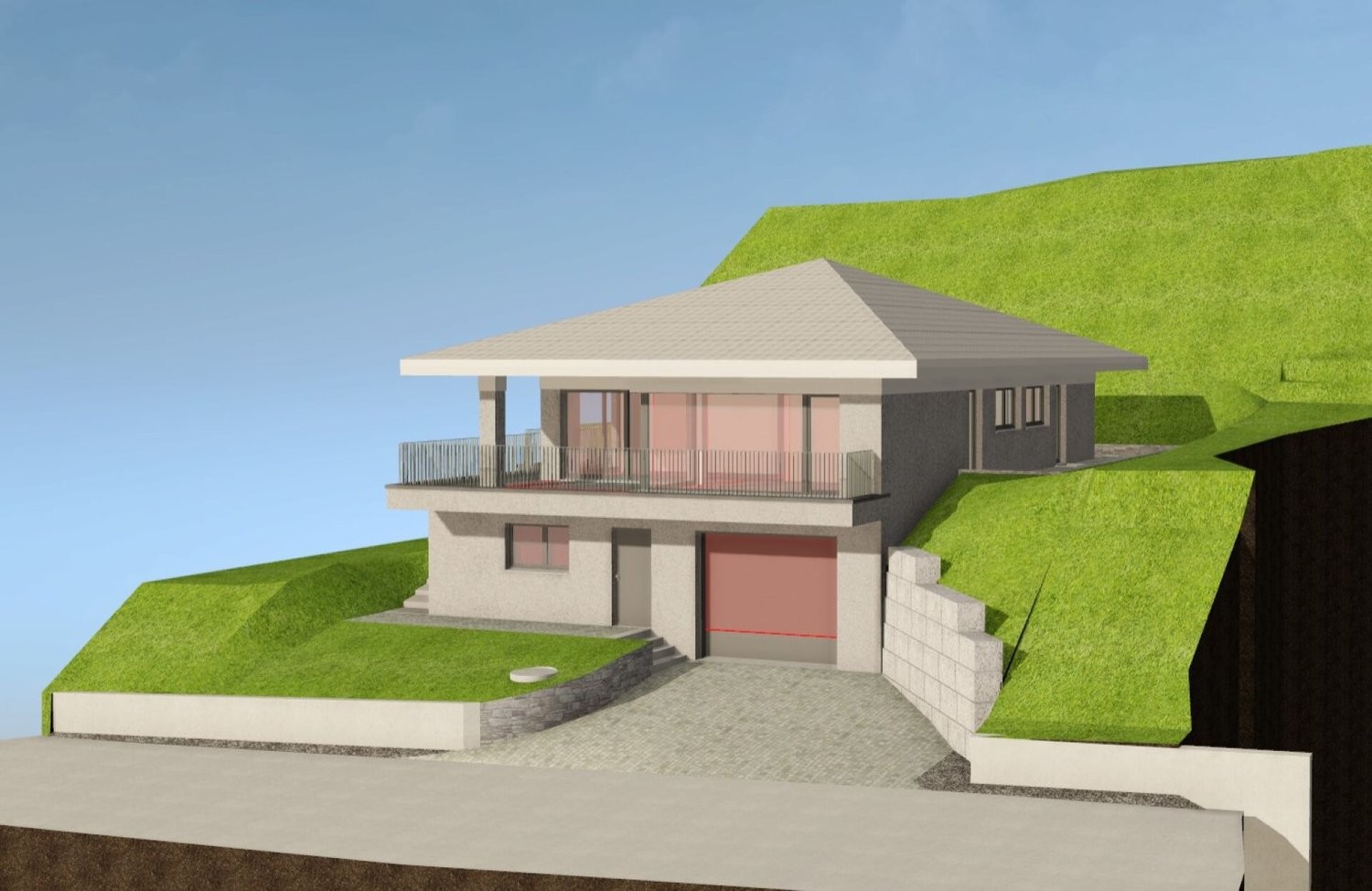 604m² building land