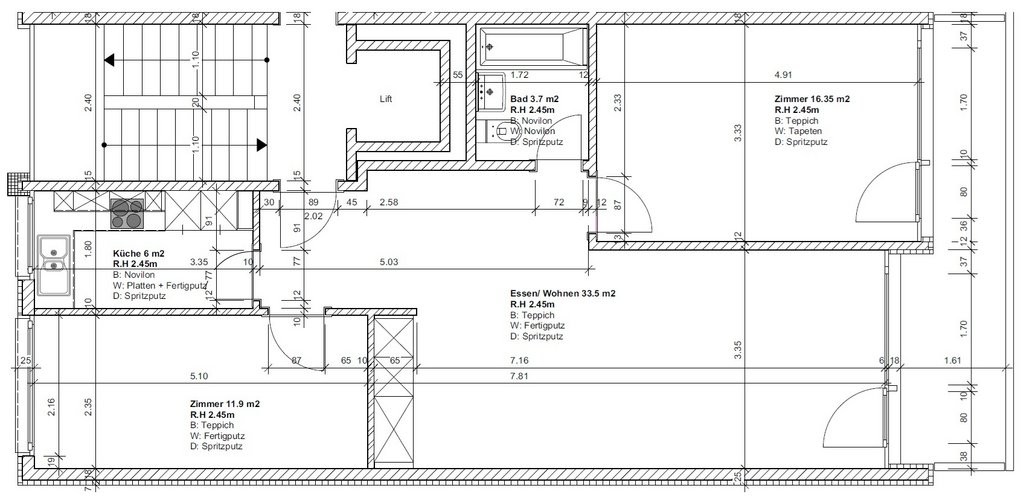 3 ½ rooms apartment