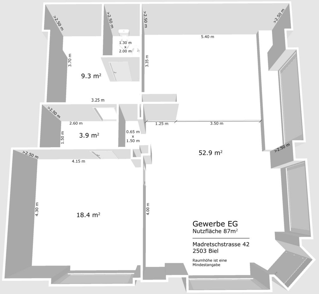 87m² shop