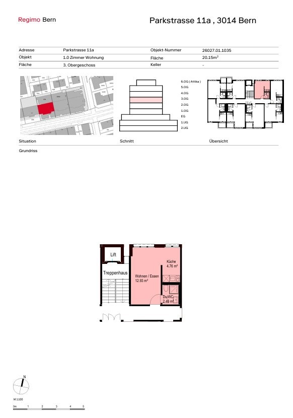 1 room apartment, Foto 6 von 7