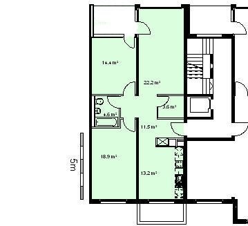 3 ½ rooms apartment