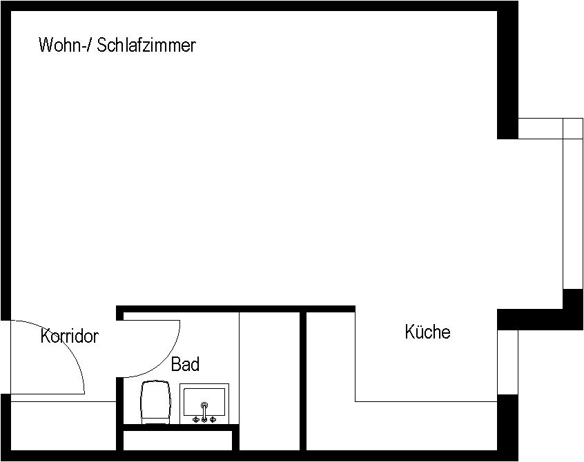 1 room apartment, foto 6 di 6