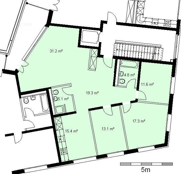 4 ½ pièces appartement