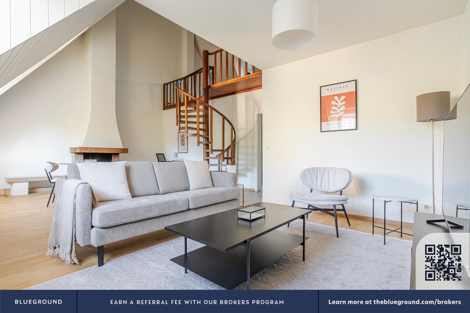 2 ¾ pièces appartement meublé