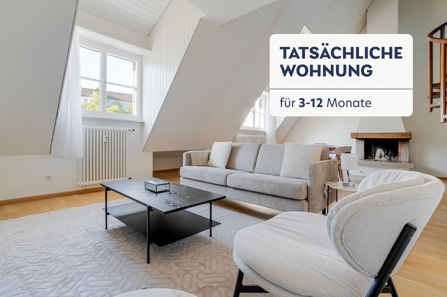 2 ¾ pièces appartement meublé