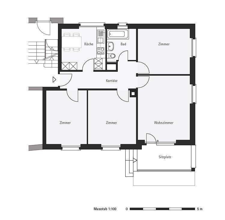 4 rooms apartment, foto 9 di 9