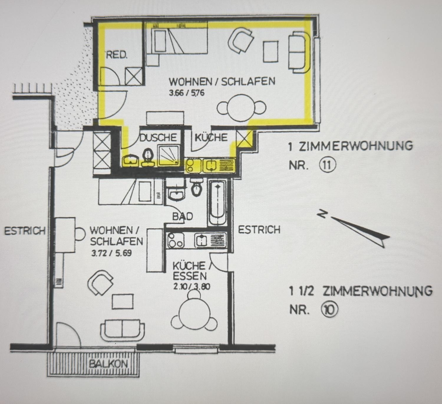 1 ½ rooms apartment, Foto 10 von 10