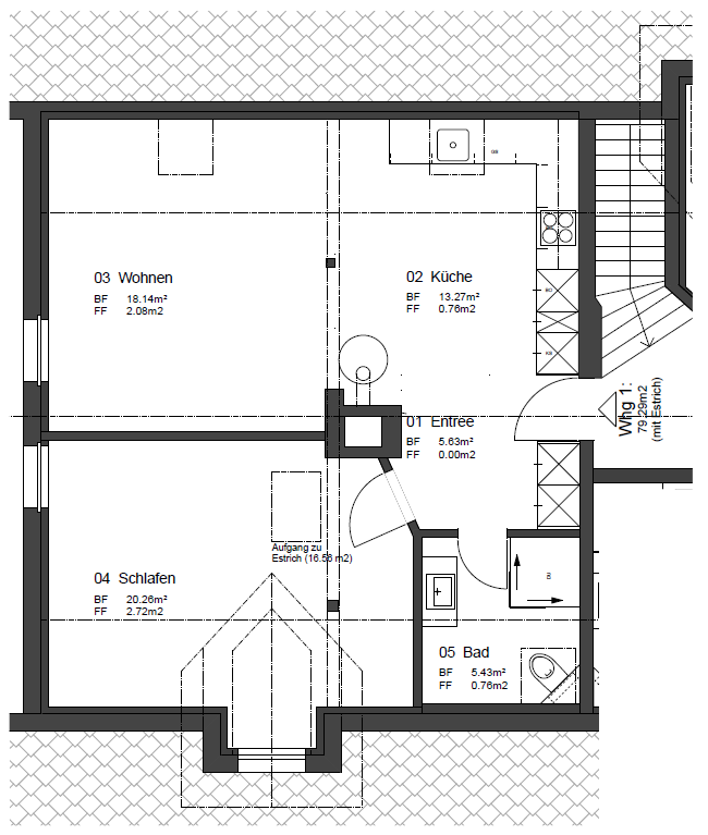 2 ½ rooms apartment