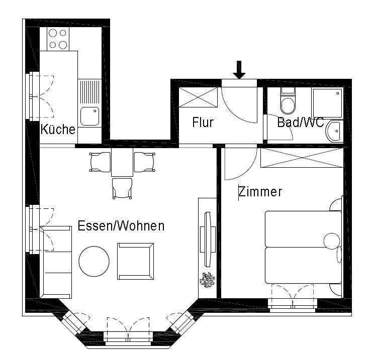 2 ½ rooms apartment