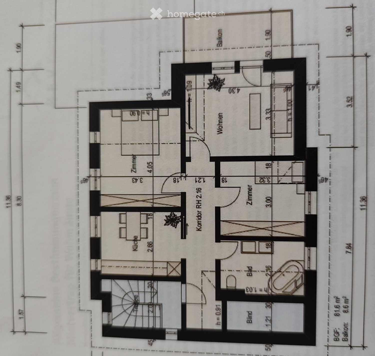 3 rooms apartment, Foto 4 von 5
