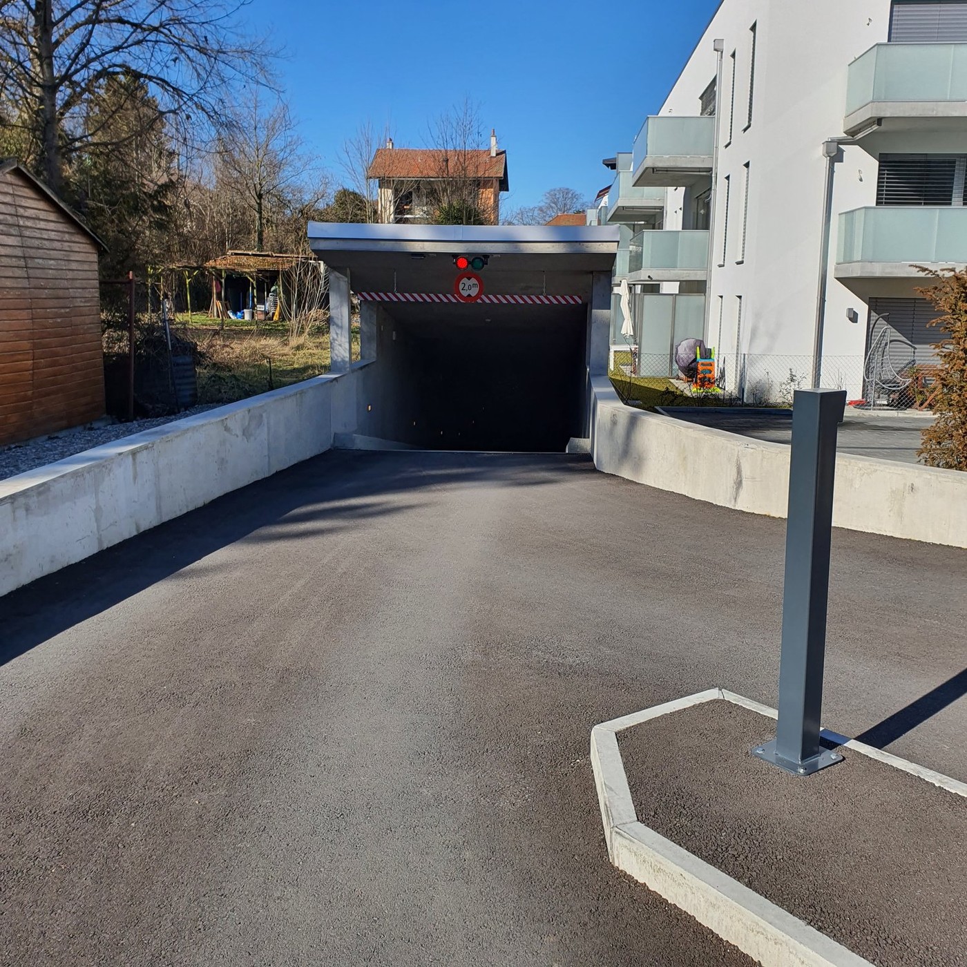 Covered bike parking