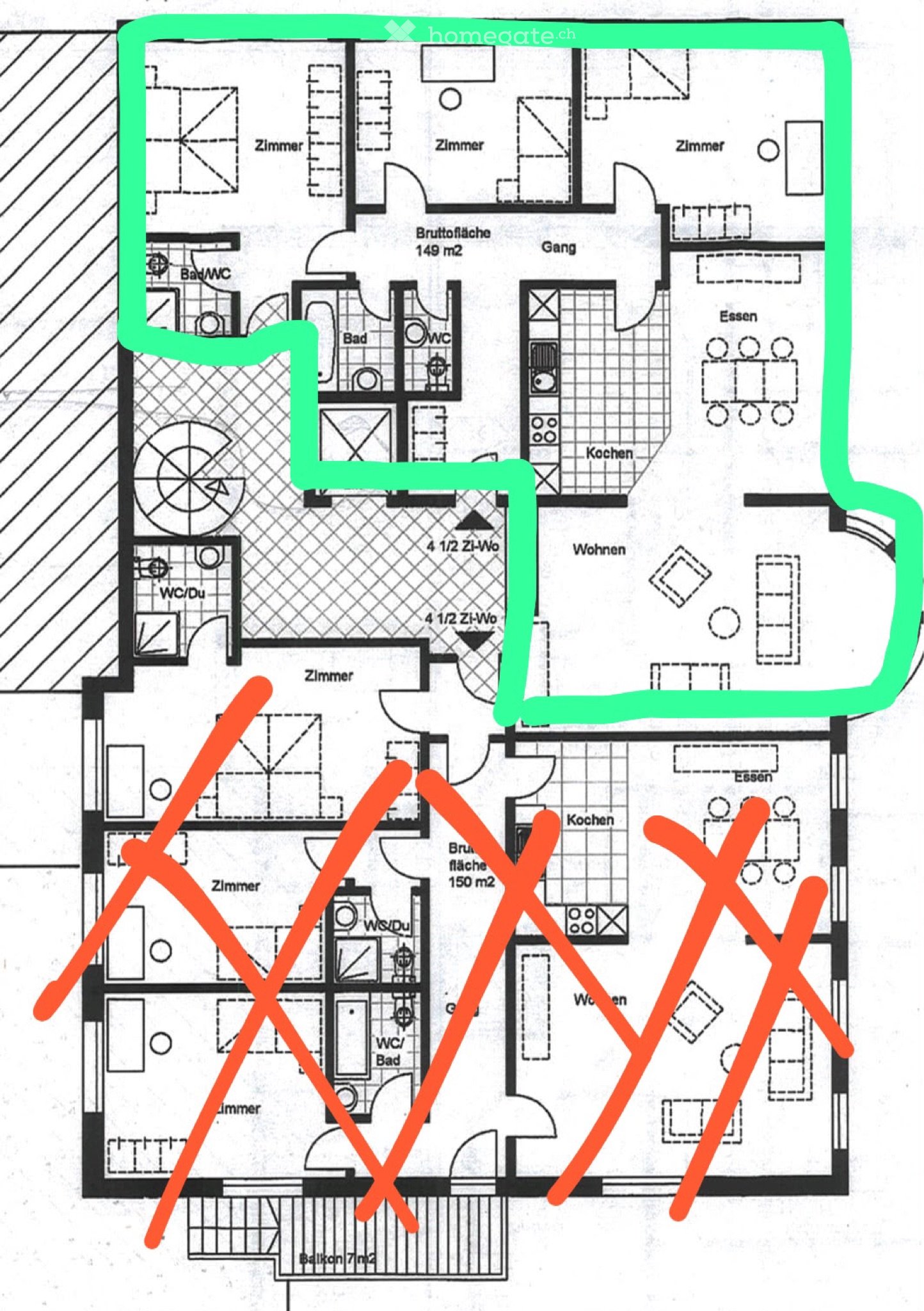4-Zimmer-Wohnung