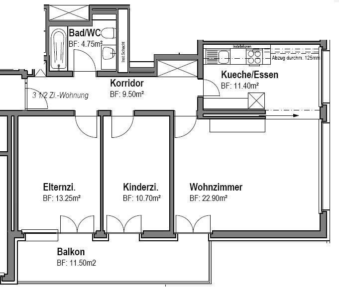 2 ½ rooms apartment, Foto 7 von 7
