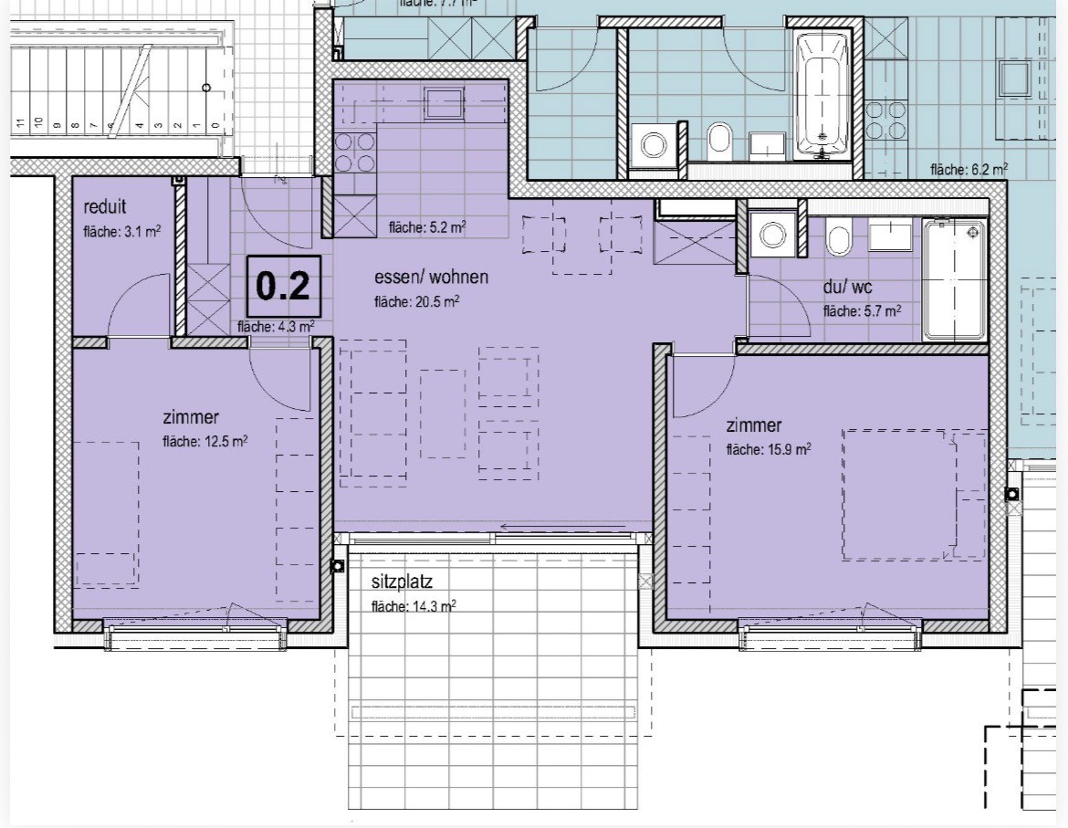 3 rooms apartment, Foto 8 von 8